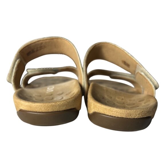 Womens Size 8 Vionic Slide Sandals Arch Support Beige Studded Design - Picture 4 of 12